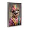Stupell Industries Victorian Sloth Portrait Floating Frame, design by Wumples